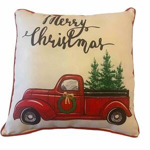 Christmas Truck 16” Toss Pillow
